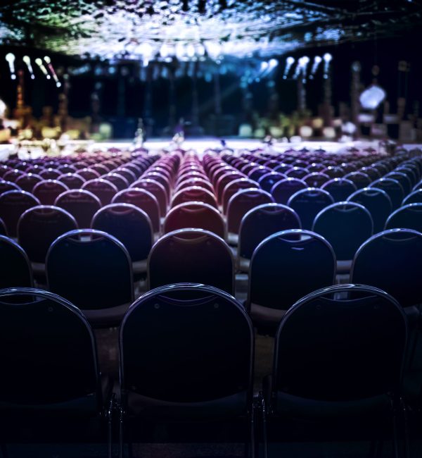 Chairs,In,The,Roll,Of,Concert,Stage,To,Projection,Present