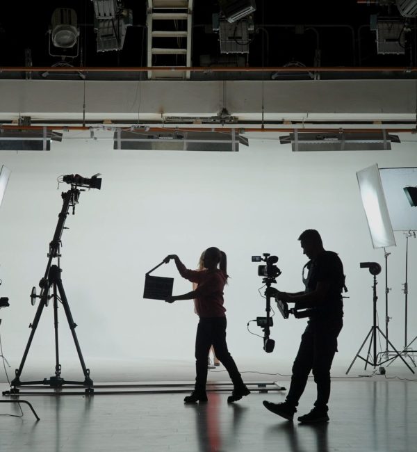 Professional,Filming,Pavilion,With,A,White,Cyclorama.,Shooting,Of,A